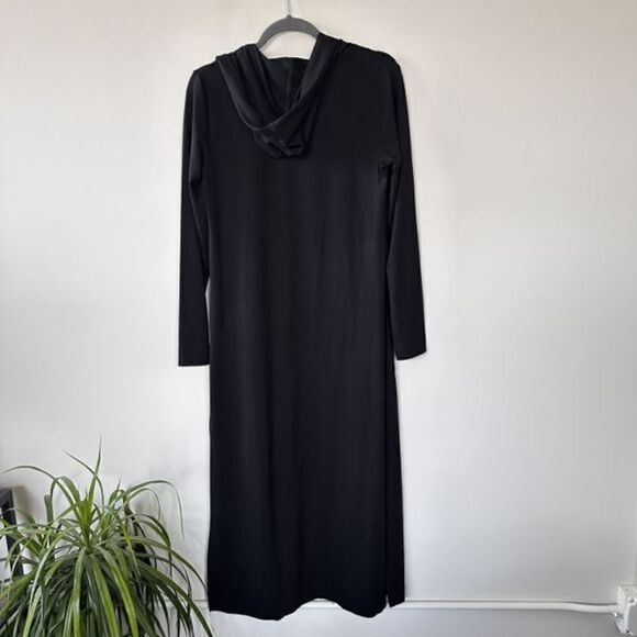 Revolve Fifteen Twenty Long Hooded Open Duster Cardigan Black S - Picture 1 of 10